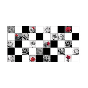 Декоративная панель ПВХ каф. плитка 485х960 Домино