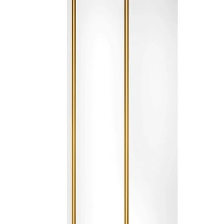 Панель ПВХ 2-х секц. 240х8х3000 мм белая / золото
