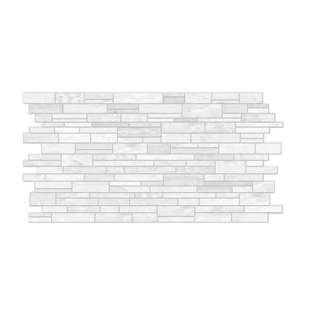 Декоративная панель ПВХ песчаник 485х960 Серебро