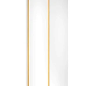Панель ПВХ 2-х секц. 240х8х3000 мм белая / золото