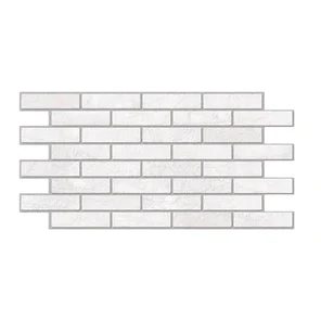 Декоративная панель ПВХ кирпич 485х960 Жемчужный