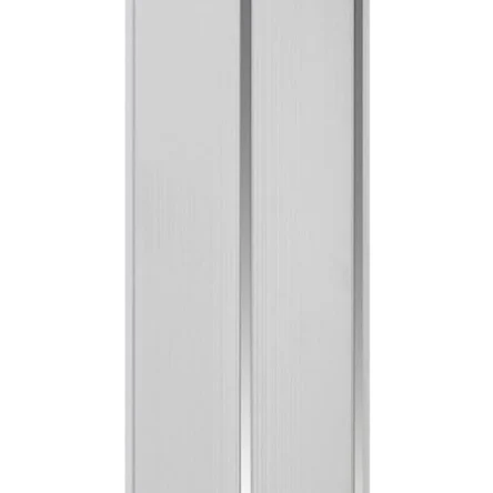 Панель ПВХ 2-х секц. 240х8х3000 мм белая / хром (10)