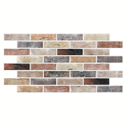 Декоративная панель ПВХ кирпич 485х960 Гамбург