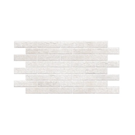 Декоративная панель ПВХ кирпич 485х960 Белоснежный