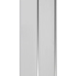 Панель ПВХ 2-х секц. 240х8х3000 мм белая / хром (10)