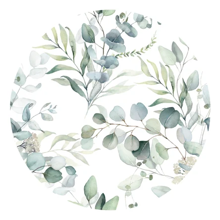 Сервировочная салфетка круглая 36 см Веточки