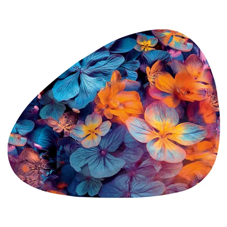 Сервировочная салфетка капля 45х35,5 см Цветы